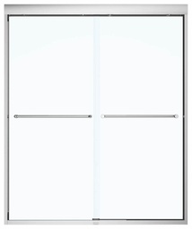 [6452301] Kameleon 55-59" x 71" Alcove Sliding Shower Door with SoftClose & Towel Bar