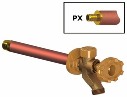 [7094042] Model 19 Wall Faucet 1/2 PX Inlet 14 Inch, Black Handle