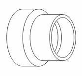 [7648281] 6"x4" PVC FGV INCR. CPLG HxH SYSTEM 636