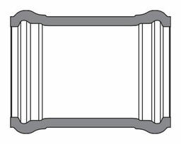 [7671042] 12" PVC REPAIR CPLG CIOD DR18 BxB BLUE BRUTE
