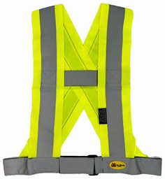 [5438910] HI-VIZ TRAFFIC SASH BELT 4"YLLW LARGE