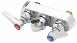 [3209928] Workboard Faucet, Wall Mount, 4" Centers, Lever Handles, Less Nozzle