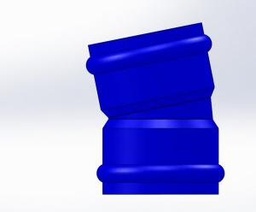 [7670942] 8"x11 1/4D PVC ELBOW CIOD DR18 BxB BLUE BRUTE