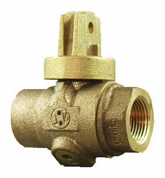 [2319939] N/L F/PORT B/V CURB with DRN - 1 1/4" FIP x 1 1/4" FIP