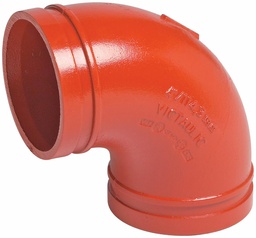 [6660021] 4" Grooved 90 Elbow Galvanized No. 10