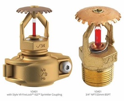 [6677238] 3/4" Standard Response 200F K8 Upright Pendent Sprinkler Head Brass FireLock V3401