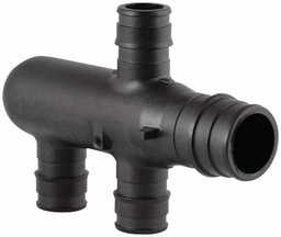 [1819876] EP Flow-through Opposing-port Multi-port Tee, 4 (1/2") outlets, 3/4" x3/4" ProPEX