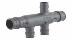 [1819875] EP Flow-through Opposing-port Multi-port Tee, 3 (1/2") outlets, 3/4" x3/4" ProPEX