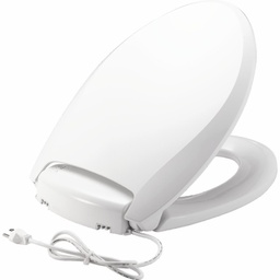 [2002022] Radiance Elongated Heated Plastic Toilet Seat with iLumalight and Whisper-Close Lid