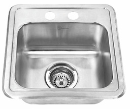 [4421250] 2-Hole 1 Bowl Drop-In Bar Sink