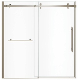 [6457351] Vela 56.5-59" x 59" Sliding Tub Door with Towel Bar