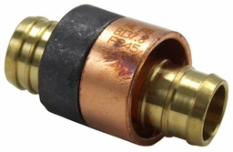 [7895900] 1/2" Brass Pex x Poly-B Transition Coupling NL