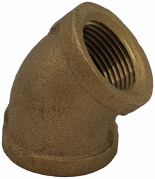 [7100017] 1/8 FIP 45 ELBOW THREADED BRONZE - LEAD FREE