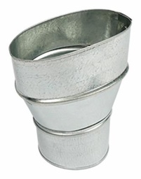 [5041190] 4" Oval to 3" Round Duct Adapter for WhisperValue Line