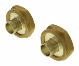 [1499964] 1/2" NPT Bronze Union Sweat Fitting Set