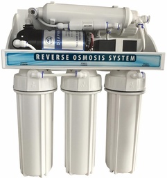 [1761142] 5 STAGE RO-75 W/BOOSTER PUMP, 75 GPD, NSF 3.0 PLASTIC STORAGE TANK