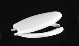 [1179004] #820STSS White Toilet Seat / SS Stainless Hinge