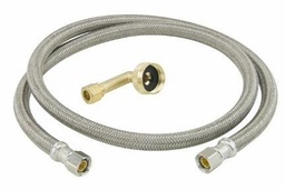 [3508041] 60" Flexible Dishwasher Connector 3/8" Comp with 3/4" FHT Elbow