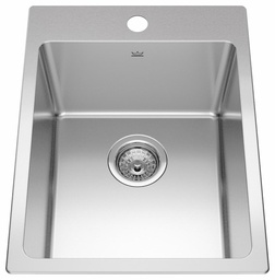 [4400200] Brookmore 15-15/16" 1-Hole 1 Bowl Drop-In Kitchen Sink