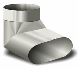 [5644728] 5" Round to 6" Oval (3 x 7-3/4) Right Angle Boot