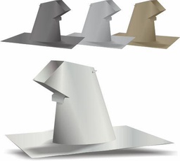 [5643816] 8" Goose Neck Roof Jack With Damper 30ga