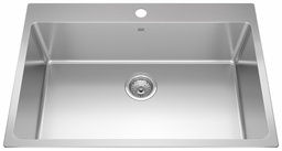 [4400415] Brookmore 30-7/8" 1-Hole 1 Bowl Drop-In Kitchen Sink