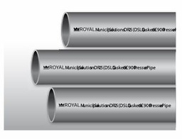 [7670700] 4"x20' PVC DR25 CIOD PIPE GSKT BLUE BRUTE