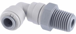 [7030265] Gray Acetal Swivel Elbow 1/4 x 1/8 NPTF