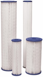 [1761515] PPC-5-20BV 4.5" x 20" 5 Micron Pleated Polyester (PPC) Reusable Filter Cartridge