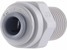 [7030115] Gray Acetal Male Connector 3/8 x 1/4 NPTF