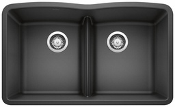 [1217045] Diamond U 2 Bowl Low Divide Undermount Silgranit Sink