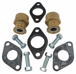 [1496000] 1-1/4" NPT Bronze Isolation Flange Set