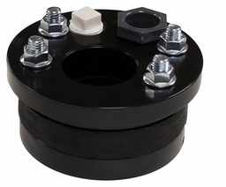 [1532982] WSP4012 - '4" x 1-1/4" Single Hole Plastic Well Seal - Black'