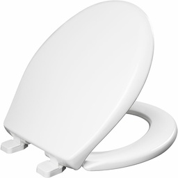[2000107] Kennan Round Front Plastic Toilet Seat Whisper Close with STA-TITE Hinges