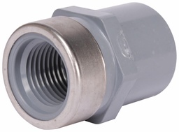 [3265702] 3/4" CPVC SCH80 FEMALE ADPT SOCxFPT SS REINFORCED
