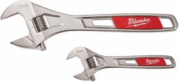 [4526935] 2 PC Adjustable Wrench Set 6 & 10