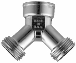 [5457207] HOSE WYE BRASS 3/4FHT-DBLE MHT