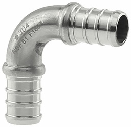 [7901166] SSPEX-E05 - '1/2" 304SS Crimp PEX Elbow - F1807'