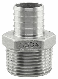 [7901248] SSPEX-MA10 - '1" x 1" MPT 304SS Crimp PEX Male Adapter - F1807'