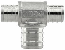 [7901358] SSPEX-T070710 - '3/4" x 3/4" x 1" 304SS Crimp PEX Tee - F1807'