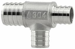 [7901378] SSPEX-T100707 - '1" x 3/4" x 3/4" 304SS Crimp PEX Tee - F1807'