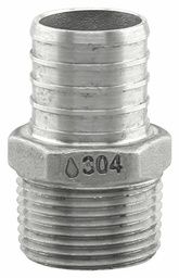 [7901252] SSPEX-MA1007 - '1" x 3/4" MPT 304SS Crimp PEX Male Adapter - F1807'