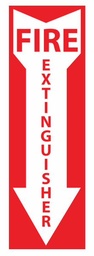 [3801500] Fire Extinguisher Label, Decal 4x12