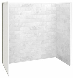 [6457800] Utile 60" x 30" x 60" 3-Piece Alcove Tub Wall Kit
