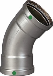 [6521100] 2-1/2 P/P STAINLESS STEEL CXC 45° ELBOW XL