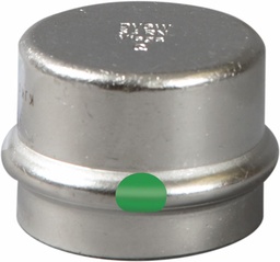 [6523425] 2 P/P STAINLESS STEEL C CAP
