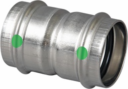 [6523910] 1 P/P STAINLESS STEEL CXC COUPLING W/STP