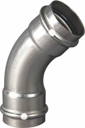 [6571035] 3/4 P/P STAINLESS STEEL CXC 45 ELBOW W/FKM