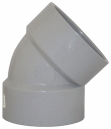 [7560210] 3"x45D PVC DWV SHORT TURNELBOW HxH SYSTEM 15