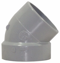 [7560245] 2"x45D PVC DWV SHORT TURNELBOW SPxH SYSTEM 15